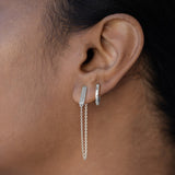 Diamond Huggie Hoops