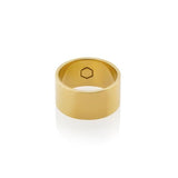 Cyclical Thick Ring Plated Gold (Brass)
