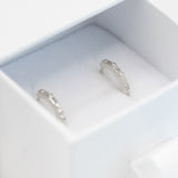 Diamond Huggie Hoops
