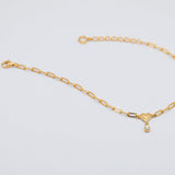 Pearl Heart Drop Bracelet