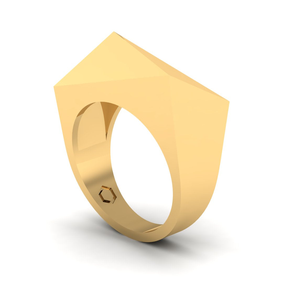 Thick Flex Ring 14K Plated Gold (Brass)