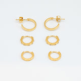 Diamond Huggie Hoops