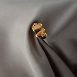 Diamond Heart Stud Earrings