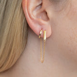 Diamond Huggie Hoops