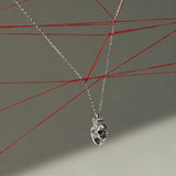 Ruby Anatomical Heart Necklace
