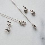 Ruby Anatomical Heart Necklace