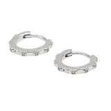 Diamond Huggie Hoops