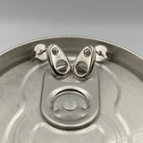 Soda Tab Stud Earrings