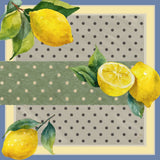 Lemon Dot Silk Scarf
