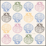 Seashell Stamp Scarf