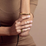 Cyclical Thick Ring Plated Gold (Brass)