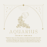 Aquarius Zodiac Necklace