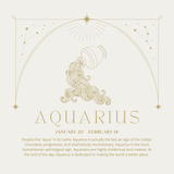 Aquarius Zodiac Necklace