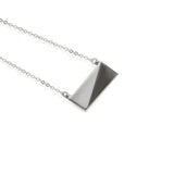 Flex Necklace in sterling silver against a plain white background. 