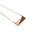 A rose gold flex necklace displayed on a plain white background.